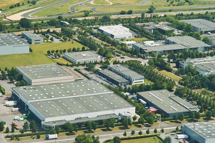 Industrial site with modern infrastructure