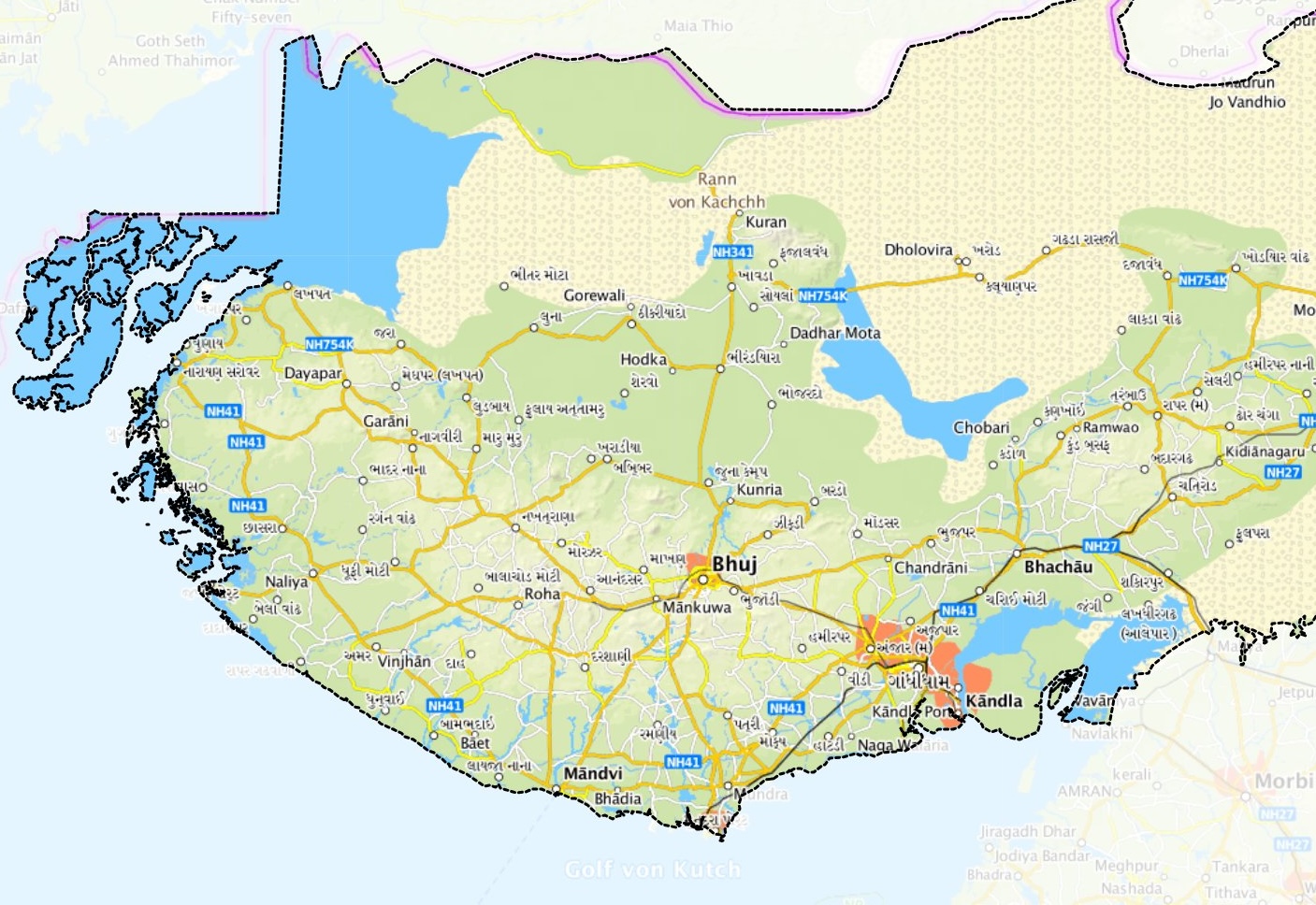 Industrial map and logistics network